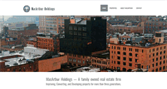 Desktop Screenshot of macarthurholdings.com